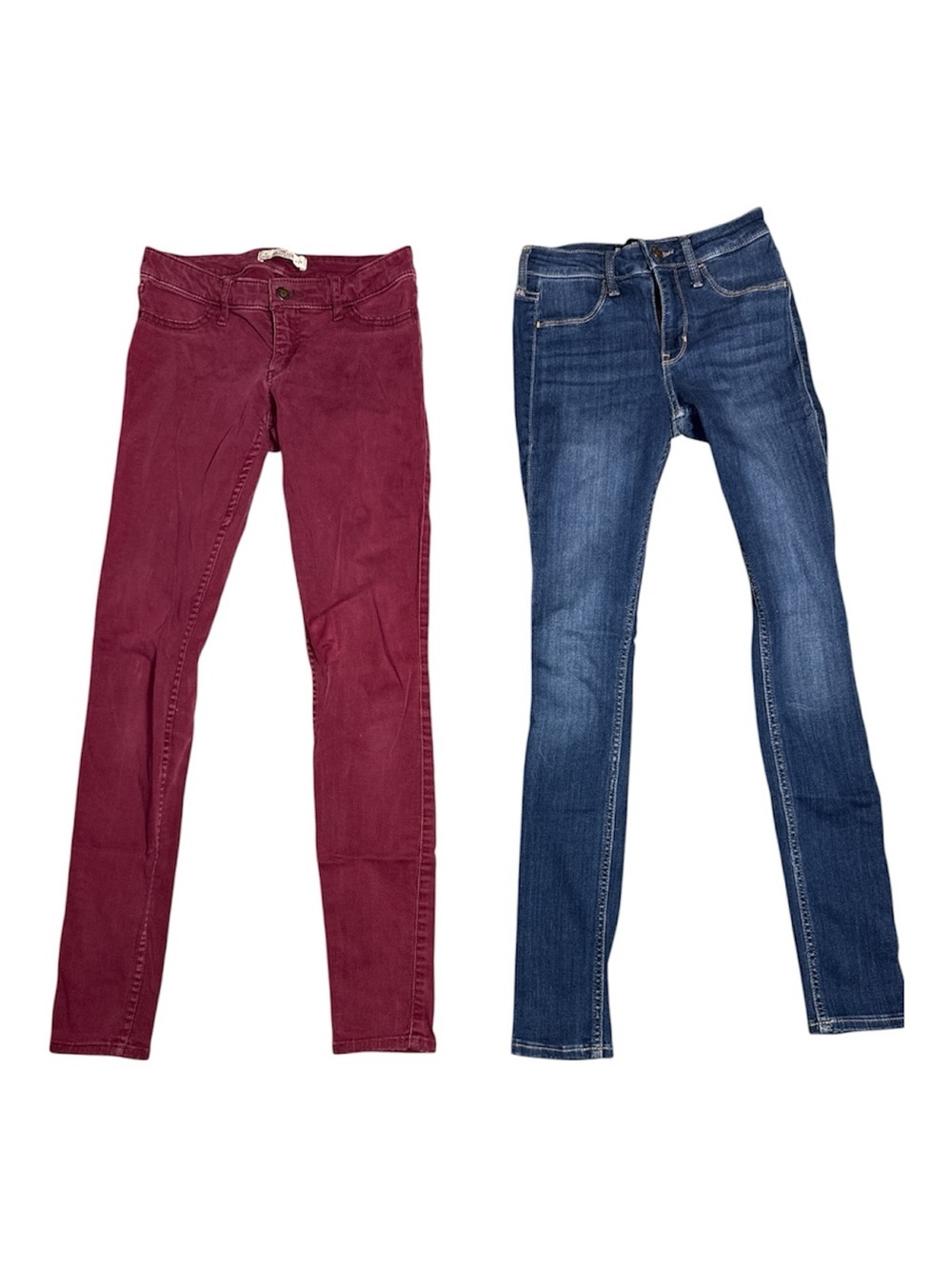 Hollister Slim LOT OF 2 Jeans Leggings 24X28 'Jeggings'  Size 0